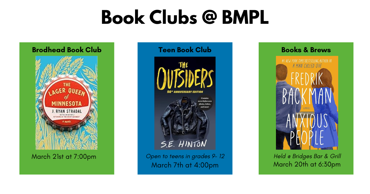 Book Clubs for the month of March