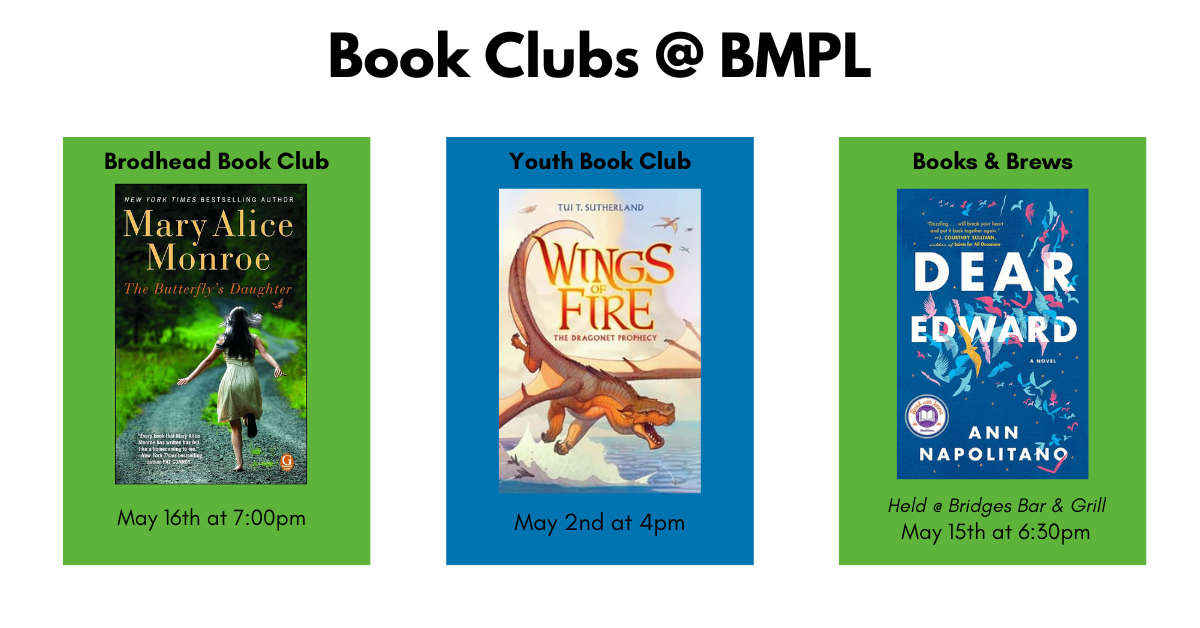 Book Clubs for the month of May