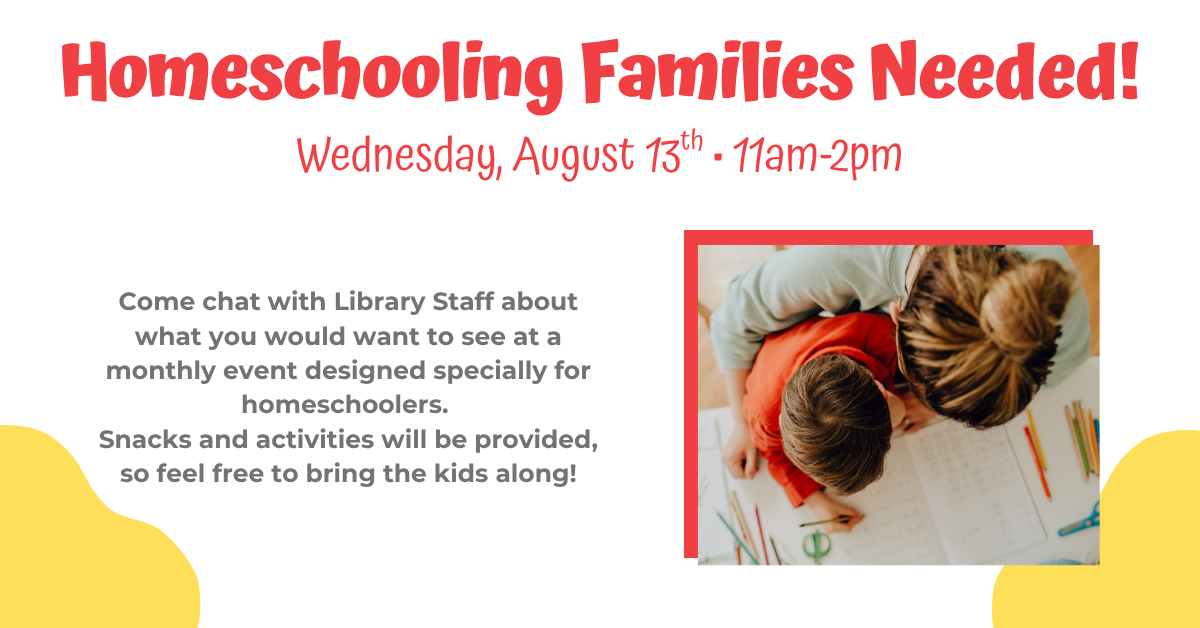 Homeschooling Families Needed!