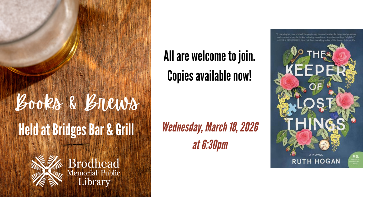 Books & Brews March 18 