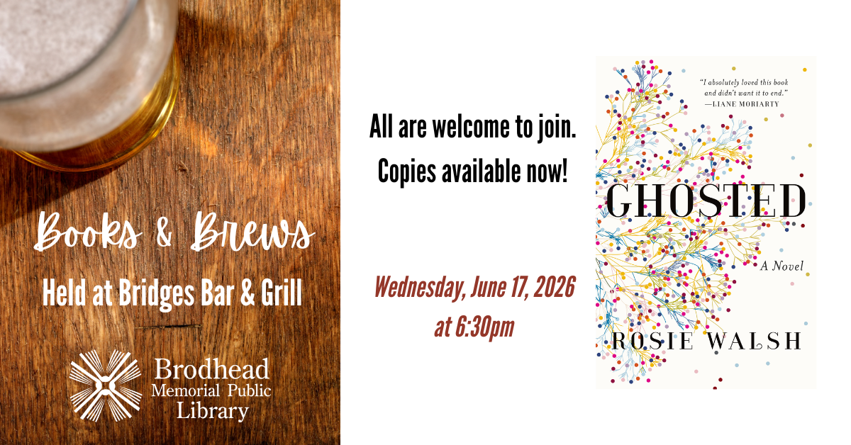 Ghosted by Rosie Walsh, Books & Brews, June 17 at 6:30pm