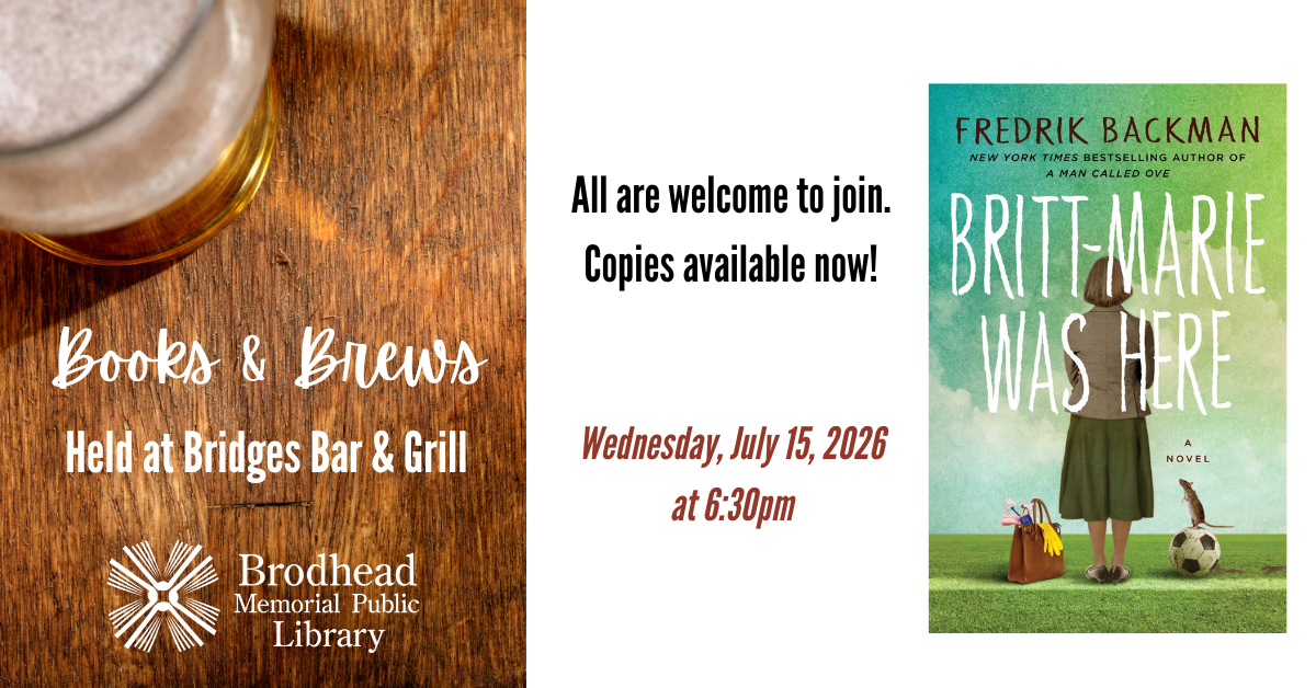 Books & Brews: Britt-Marie Was Here by Fredrick Backman