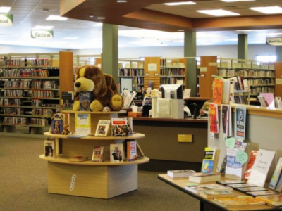 Photo of book displays